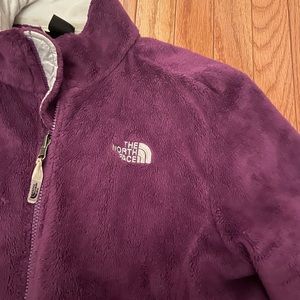 The North Face purple fleece jacket